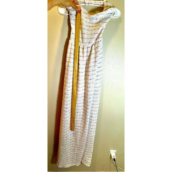 Dainty Hooligan Knit Full Length Strapless Open Back Dress Women's Small - Picture 6 of 11